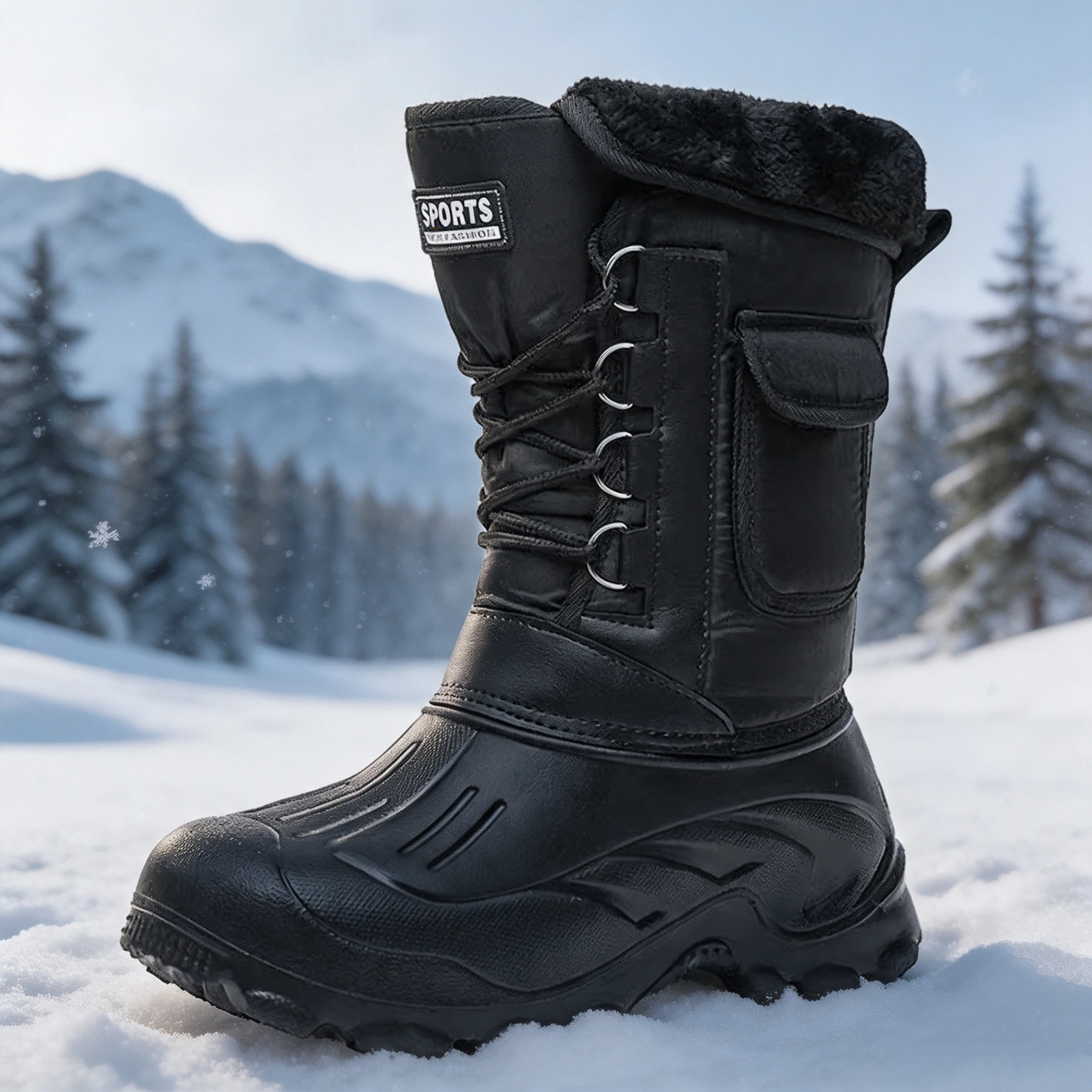 Fishing Hook - Botas de Inverno para Homens, Calçados