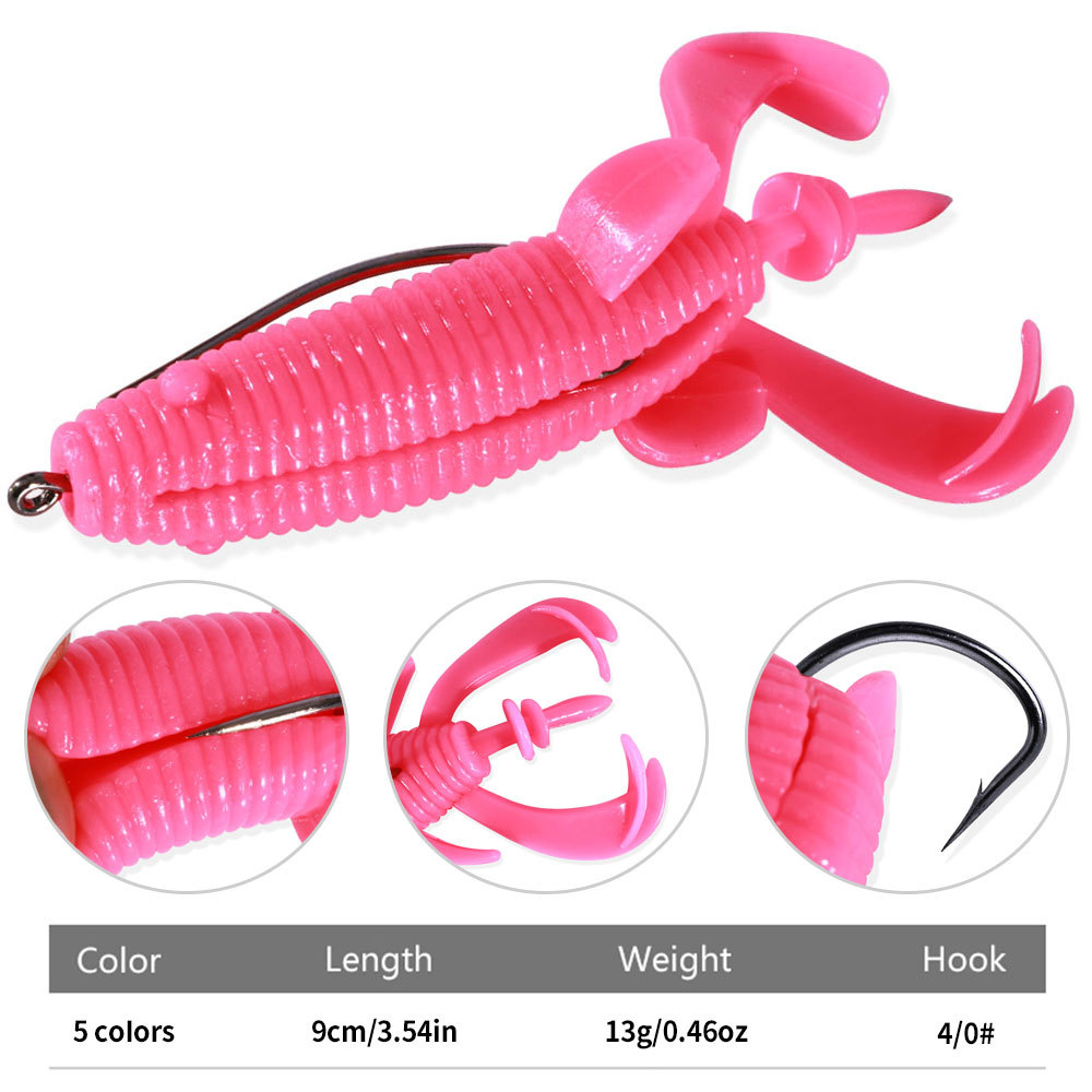 Fishing Hook Weedless - Isca Artificial Flutuante de Sapo Macio
