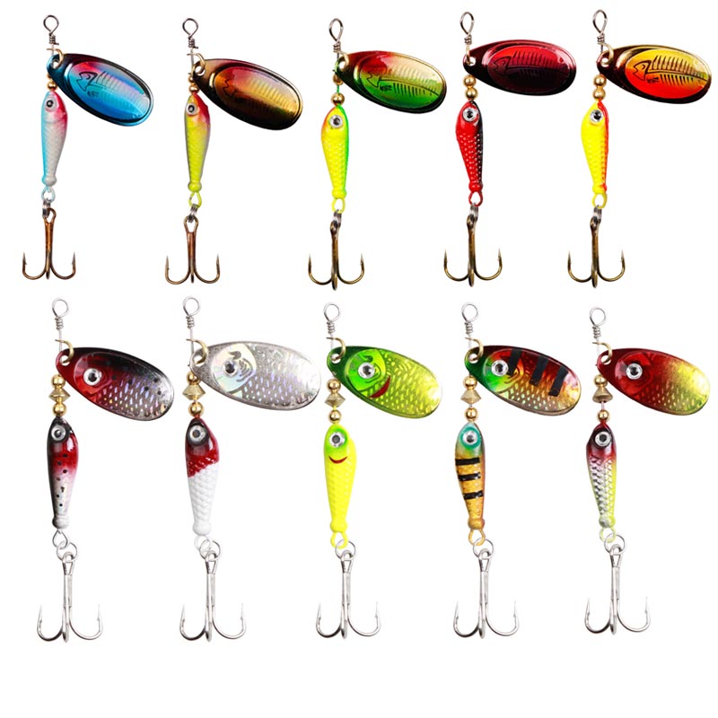 Fishing Hook Treble - 10 pçs/set Spinner Iscas 9.1g 7cm