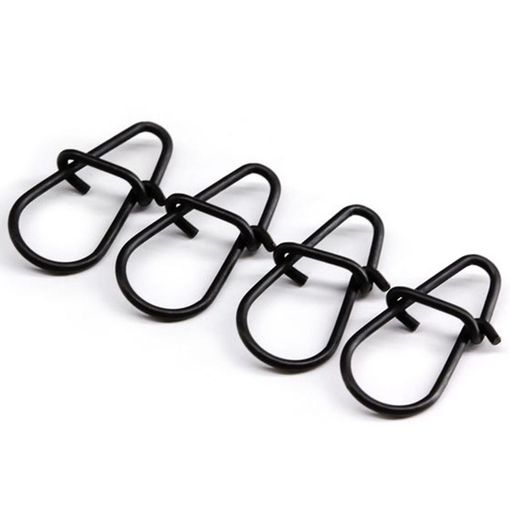 100 pçs/lote preto fosco snap  - Fishing Hook Stainless Steel avaliação e preço