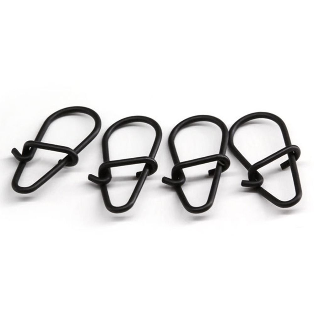 100 pçs/lote preto fosco snap  - Fishing Hook Stainless Steel avaliação e preço