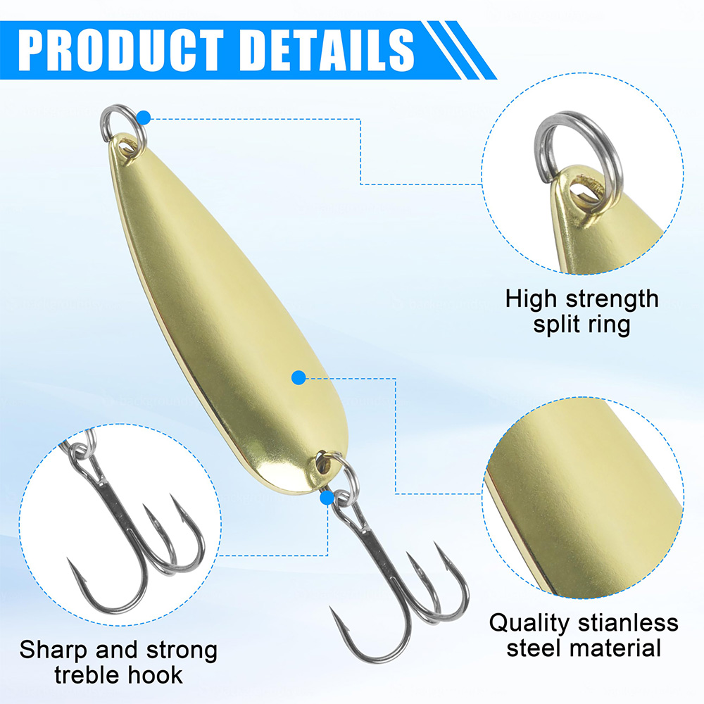 5 pçs colheres de pesca iscas  - Fishing Hook Treble avaliação e preço