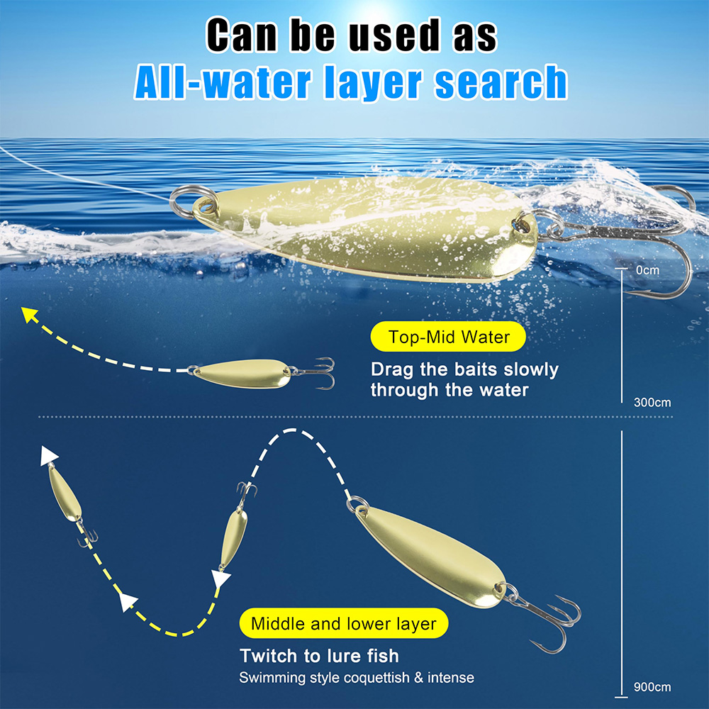 5 pçs colheres de pesca iscas  - Fishing Hook Treble avaliação e preço