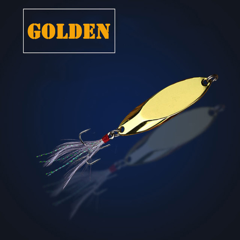 1pc 2.5g-35g colher de metal i - Fishing Hook Treble avaliação e preço