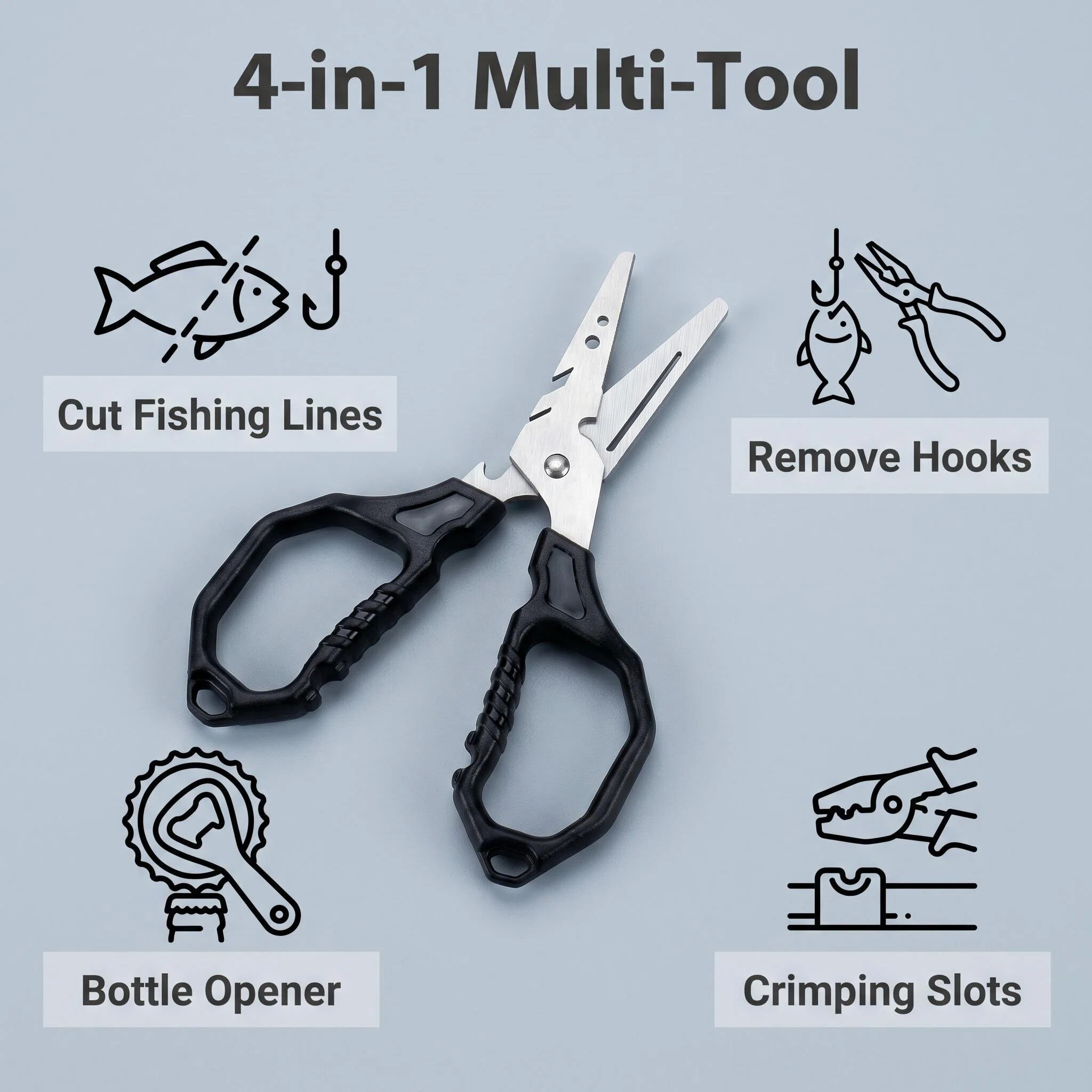 Tesoura de Pesca Multifunciona - Fishing Hook Stainless Steel avaliação e preço