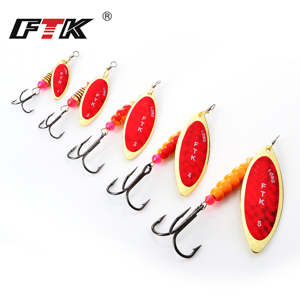 Ftk spinner isca 4g/7g/12g/18g - Fishing Hook Treble avaliação e preço
