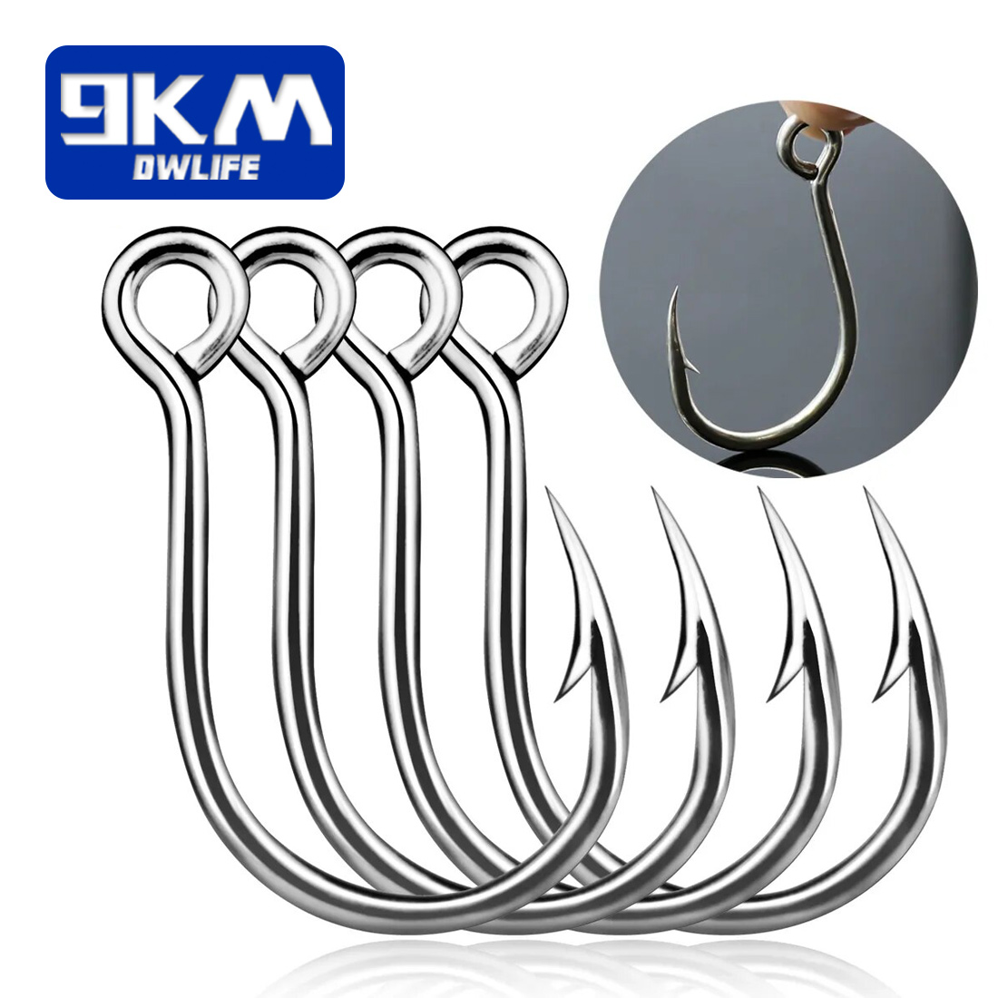 Ganchos de pesca 9km, 25 peças - Fishing Hook Offset avaliação e preço