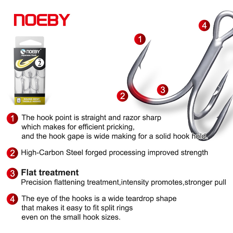 Noeby Ganchos de pesca de aço  - Fishing Hook Offset avaliação e preço