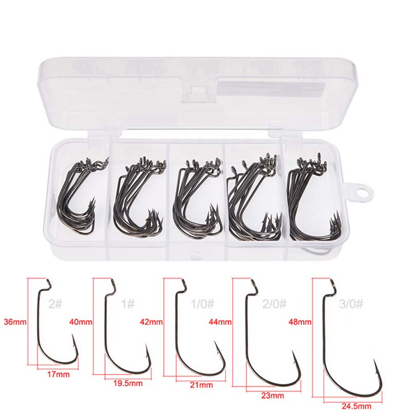 Caixa com 50 Anzóis de Pesca e - Fishing Hook Stainless Steel avaliação e preço