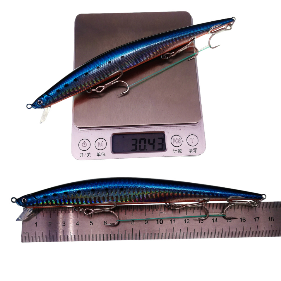 Isca artificial MUKUN 175mm 30 - Fishing Hook Treble avaliação e preço